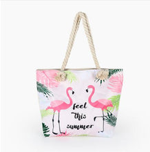 Load image into Gallery viewer, Hot Sale Flamingo Printed Casual Beach Bag
