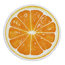 Load image into Gallery viewer, Fruit Orange Lemon Watermelon Oversized Beach Towel