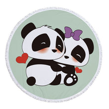 Load image into Gallery viewer, Summer Circle Thick Microfiber Round Beach Towel