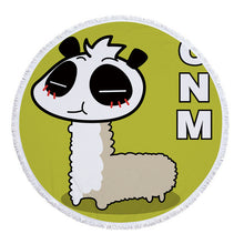 Load image into Gallery viewer, Summer Circle Thick Microfiber Round Beach Towel