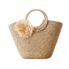 Load image into Gallery viewer, LJL Women&#39;s Straw Beach Bag
