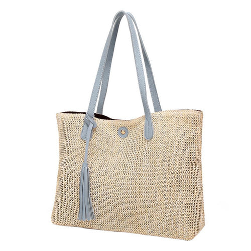 Women's Woven Handbags Fashionable Beach  Bag