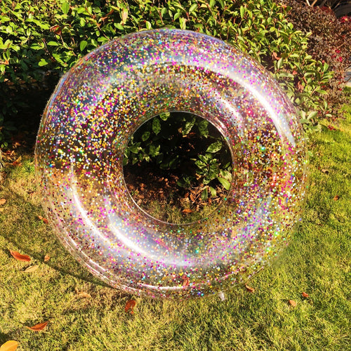 60/70/80/90cm/120cm Colorful Glitter Swimming Ring