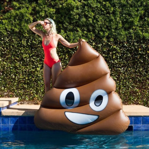 180cm Giant Funny Emoji Inflatable Pool Float