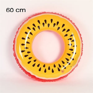 60/70/80/90CM Gaint Watermelon Orange Lemon Inflatable Swimming Ring