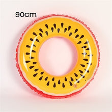 Load image into Gallery viewer, 60/70/80/90CM Gaint Watermelon Orange Lemon Inflatable Swimming Ring