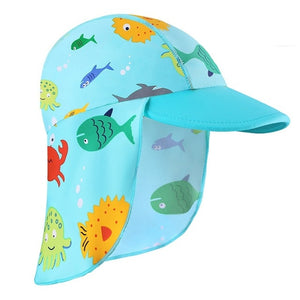 Summer Cartoon Baby Kids Swimming Cap