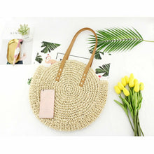 Load image into Gallery viewer, Straw bag Women&#39;s fashion shoulde beach bag