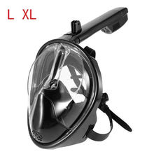 Load image into Gallery viewer, Full Face Snorkeling Mask Set