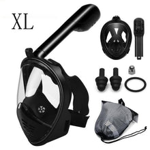 Load image into Gallery viewer, Full Face Snorkeling Mask Set