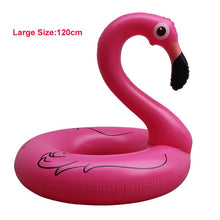 Load image into Gallery viewer, Rooxin 120cm Flamingo Inflatable Swimming Ring
