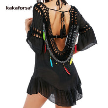 Load image into Gallery viewer, Kakaforsa Sexy Crochet Beach Cover Up