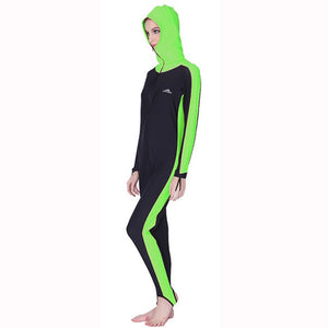 SBART UPF 50+ Lycra one piece rash guard with hood Diving Suit anti UV
